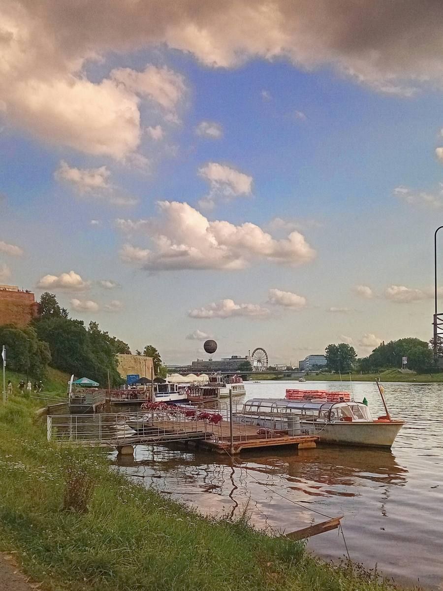 Boats on the Vistula below Wawel